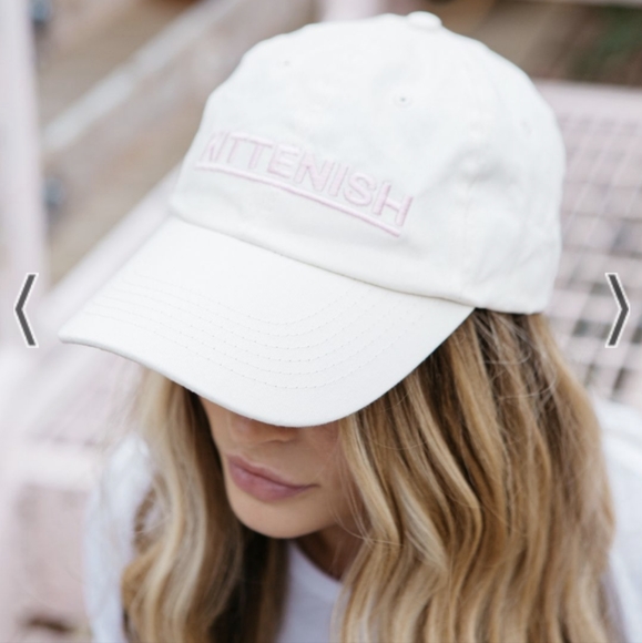 Kittenish Ball Cap in Cream Pink OS - Picture 3 of 16